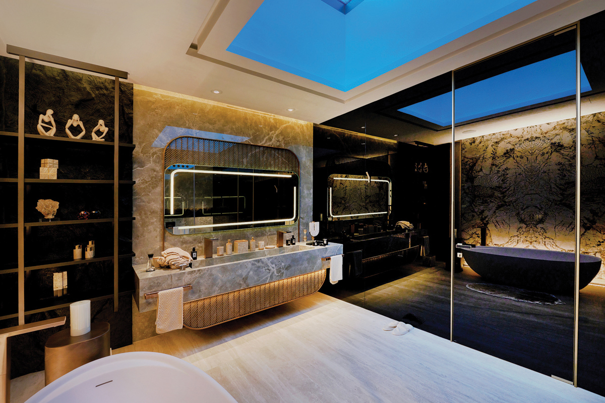 Luxury villa bathroom interior photography in Bahrain by Tom Jose