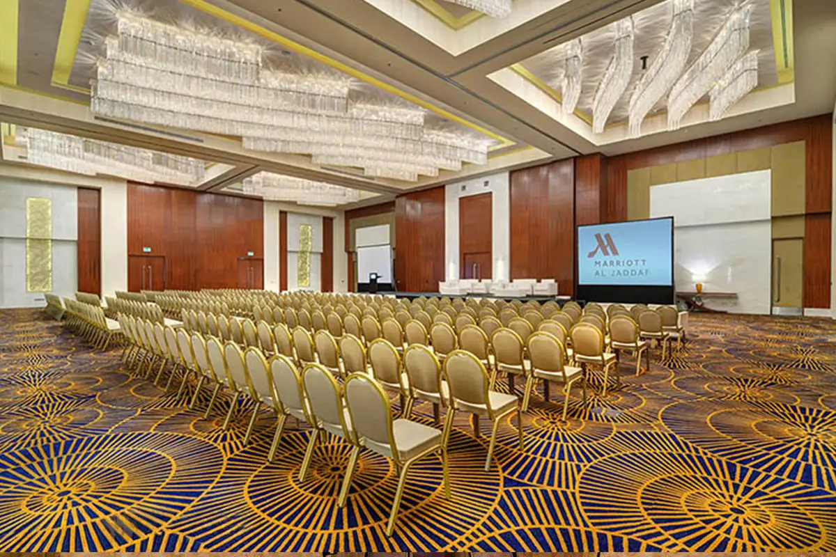 ballroom interior photography at Marriott Hotel Dubai