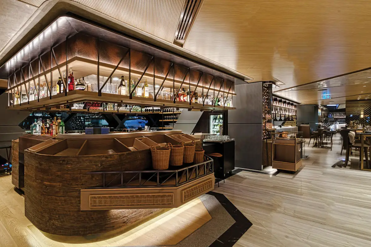 restaurant interior photography at One&Only Hotel Dubai