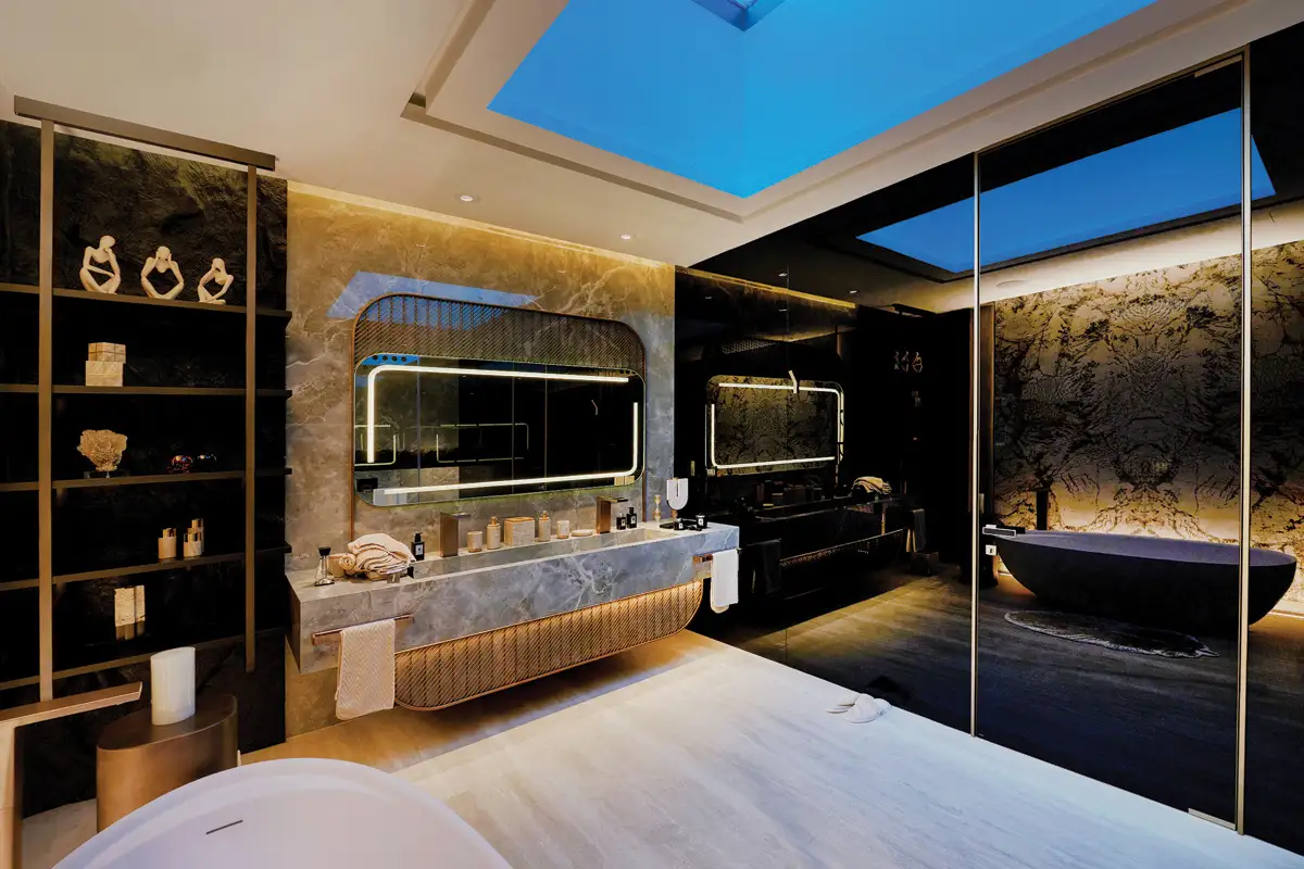 luxury villa bathroom interior photography, Dubai