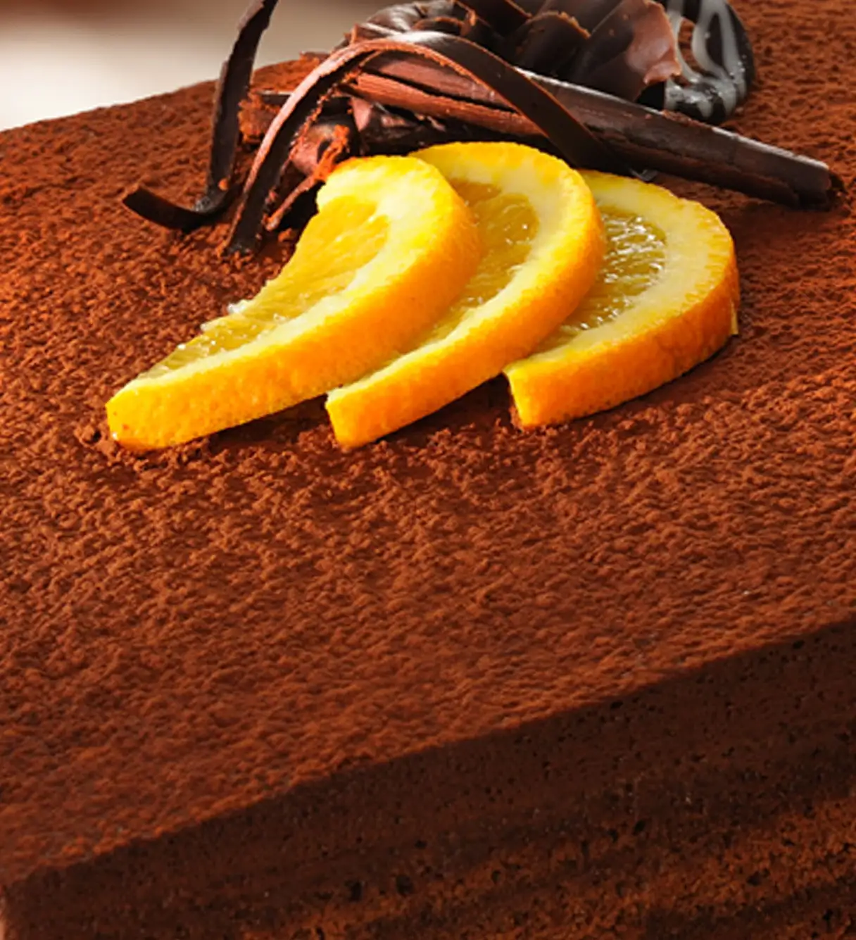 chocolate cake dessert plated for restaurant menu photography