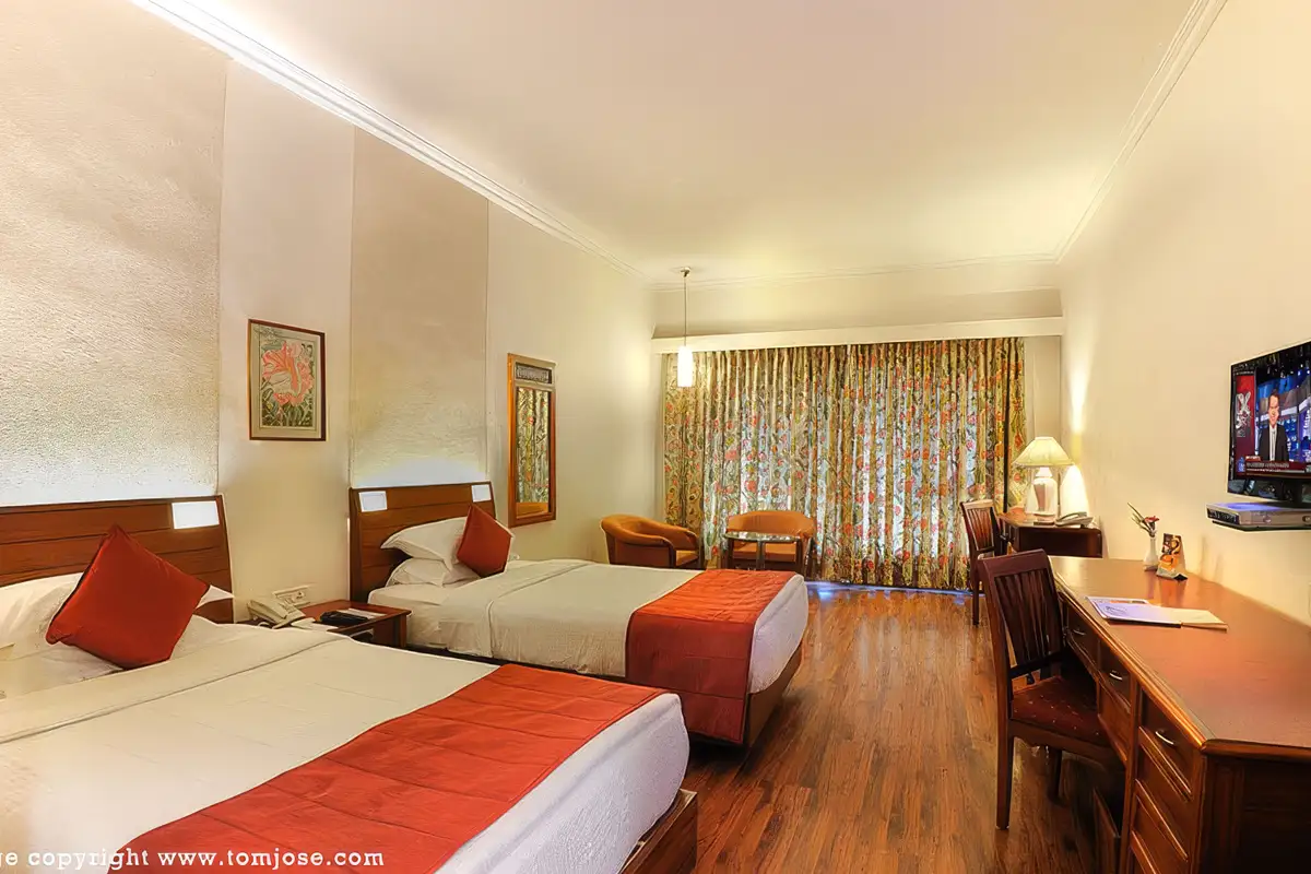 Hotel room interior Avenue Regent Hotel -Kochi-Kerala — twin bedroom by Tom Jose