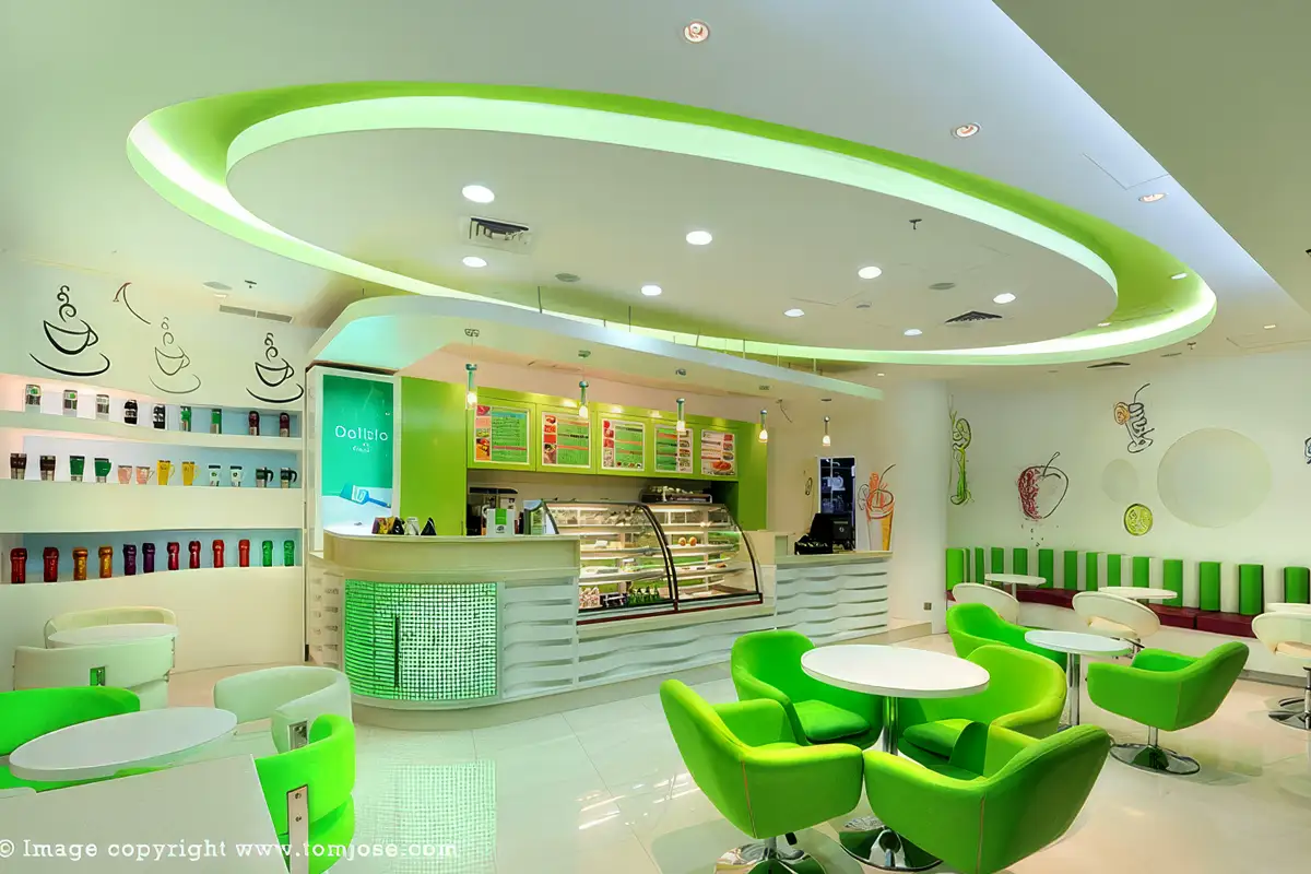 Hotel cafe interior photography Kuwait
