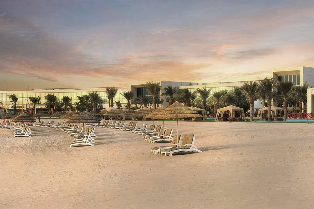 Beach resort sunset architectural photography Kuwait
